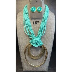 23. Southwestern Multi-Strand Seed Bead Necklace Set
